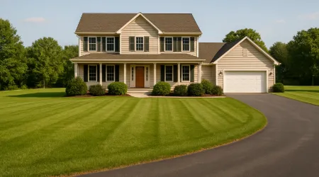 large sized lawn installation