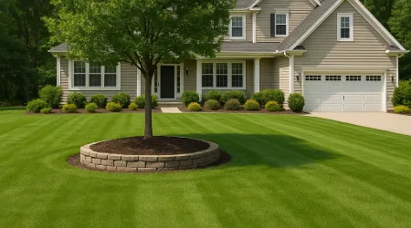 medium sized sod installation