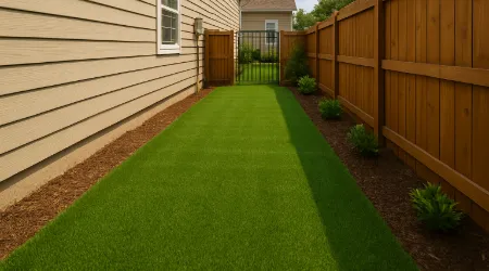 Small Dog Run With Artificial Turf