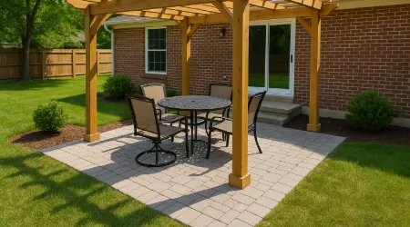Small Sized Paver Patio