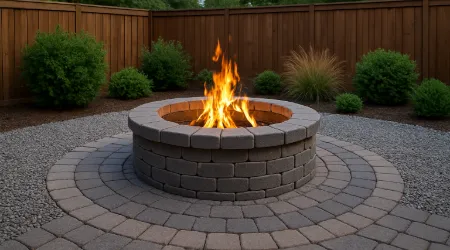 Simple Firepit Area