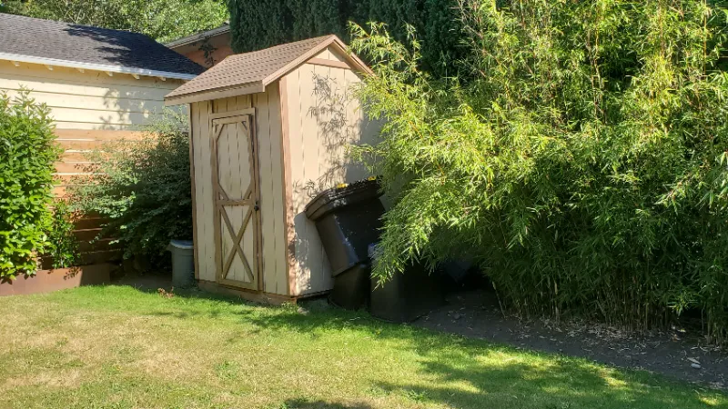 backyard landscaping in Seattle before