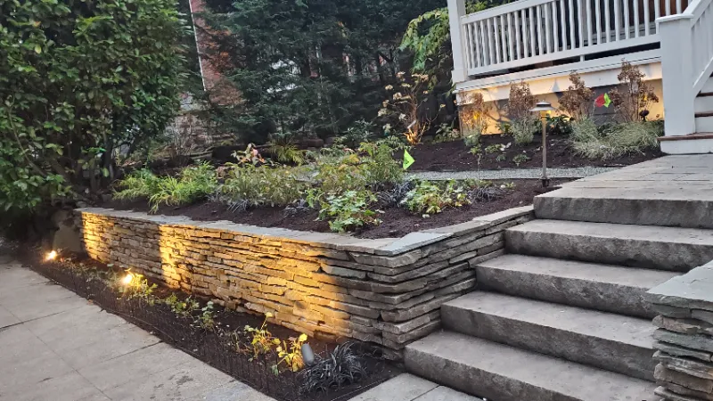 front yard landscaping Greenleaf after